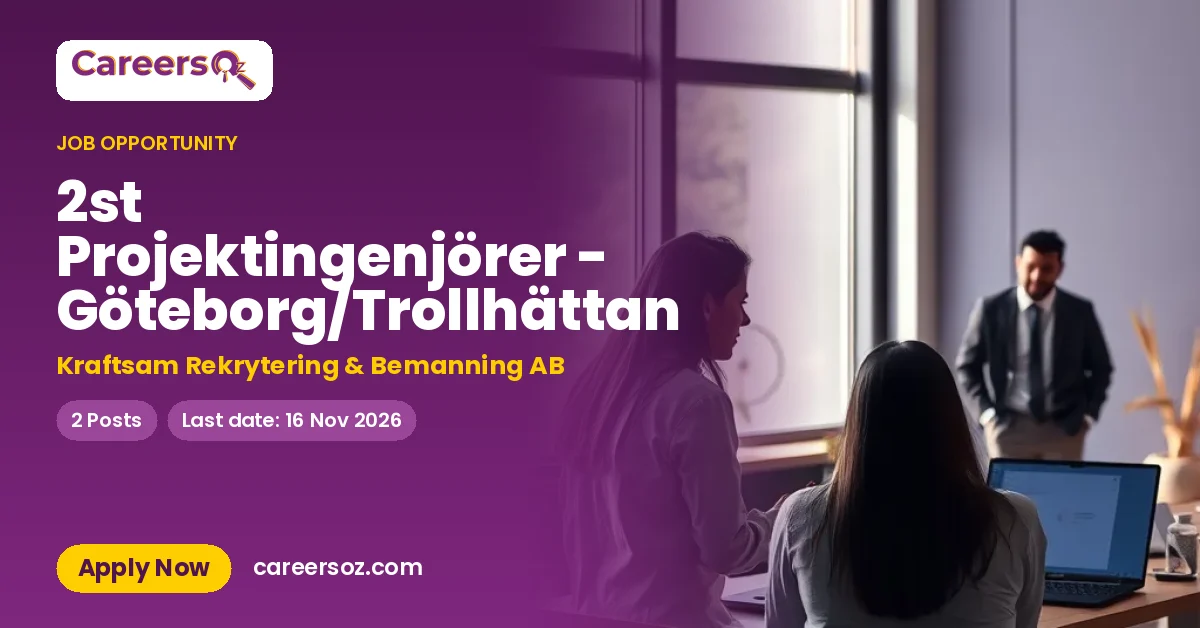 2st Projektingenjörer - Göteborg/Trollhättan – Kraftsam Rekrytering & Bemanning AB