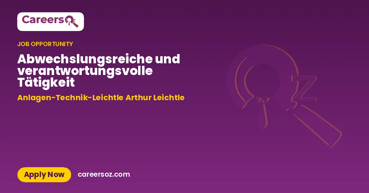 Abwechslungsreiche und verantwortungsvolle Tätigkeit – Anlagen-Technik-Leichtle Arthur Leichtle