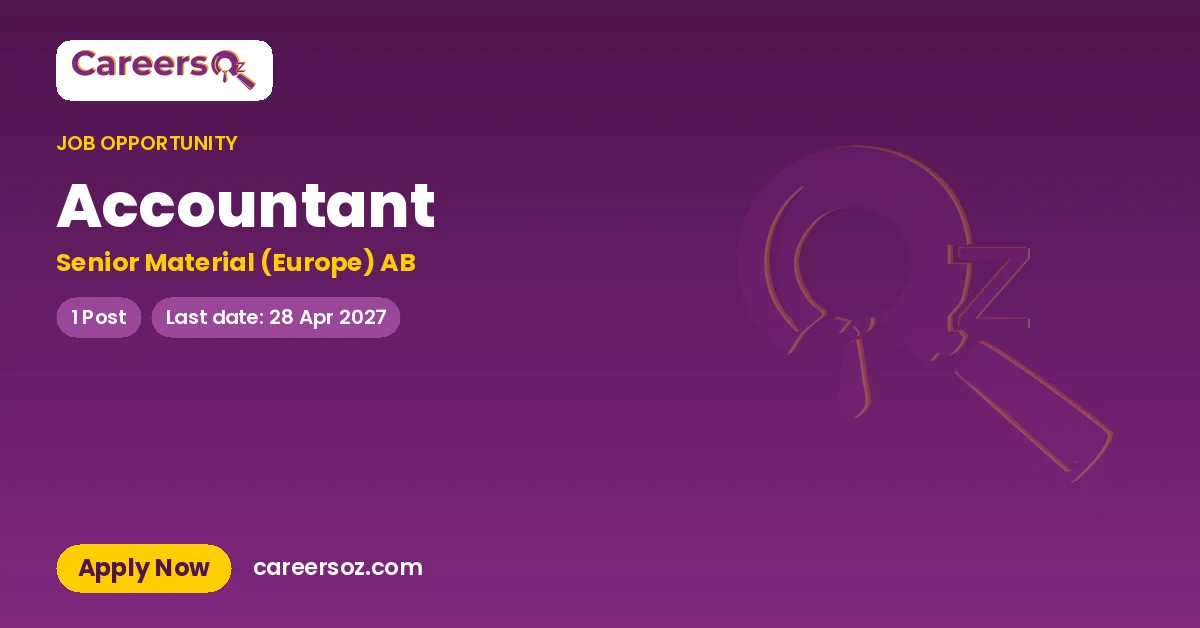 Accountant – Senior Material (Europe) AB