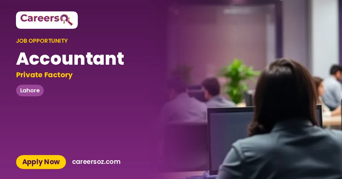 Accountant – Private Factory