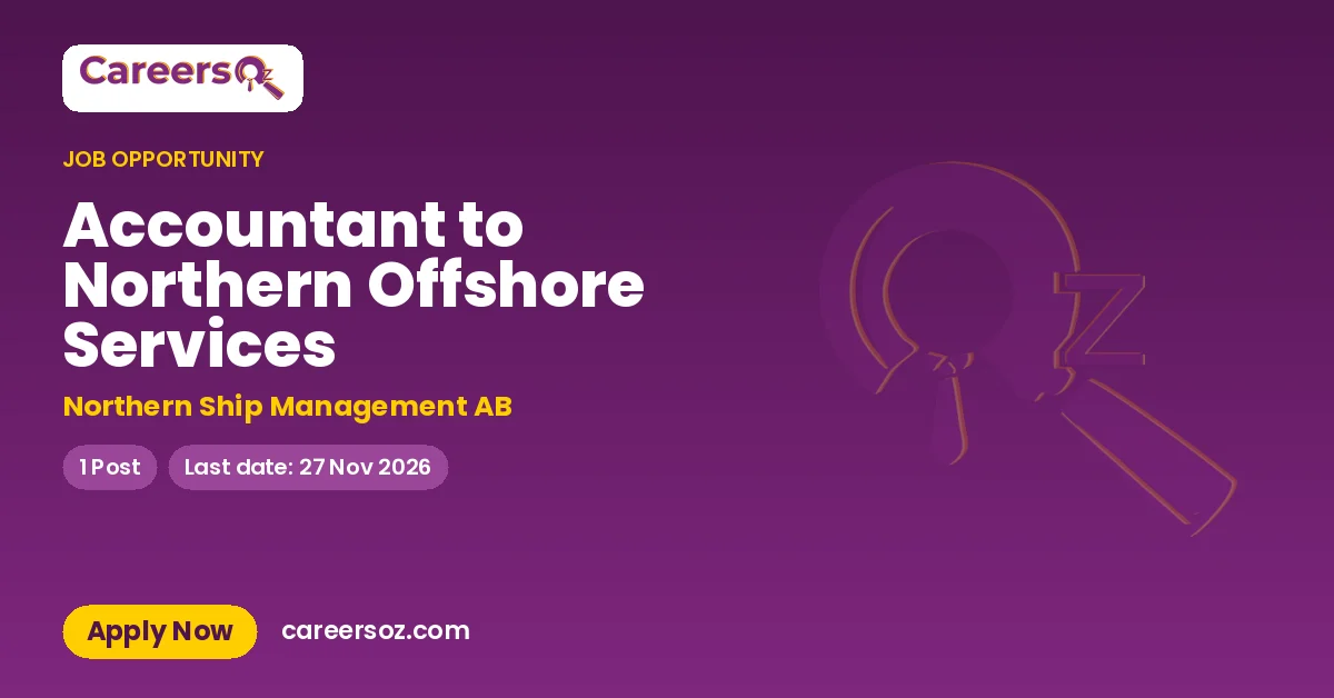 Accountant to Northern Offshore Services – Northern Ship Management AB