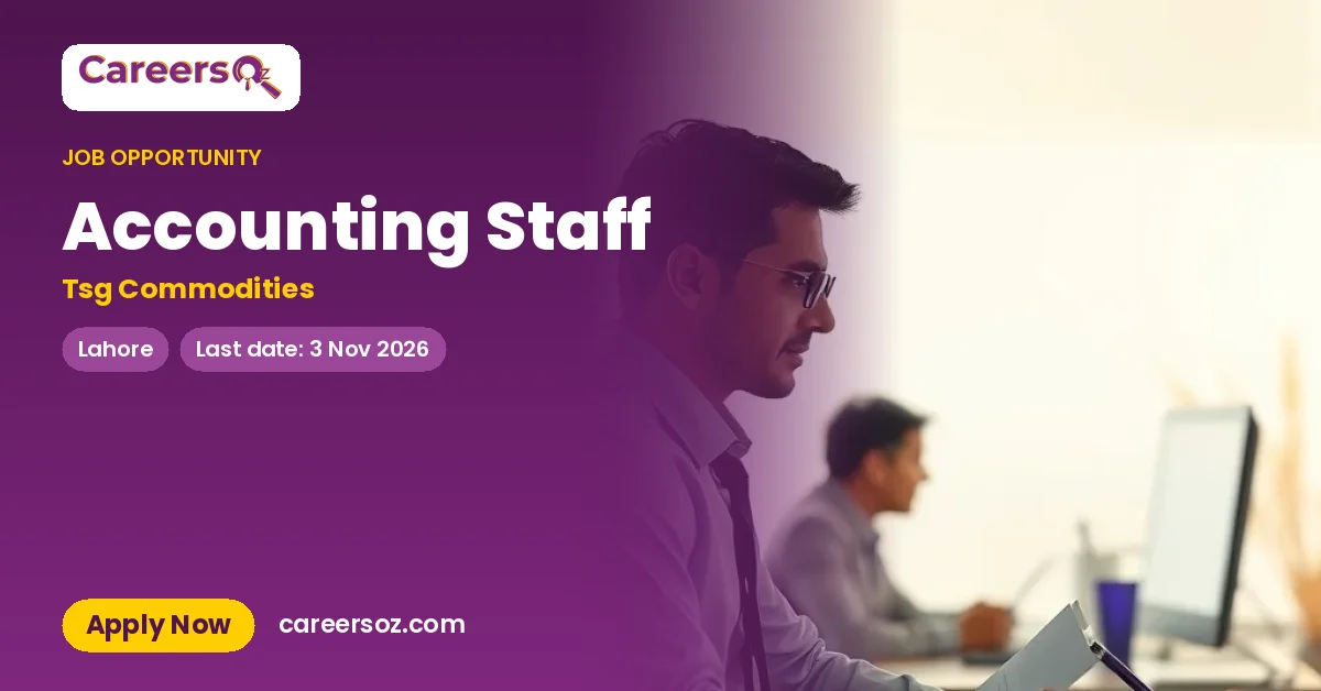 Accounting Staff – Tsg Commodities
