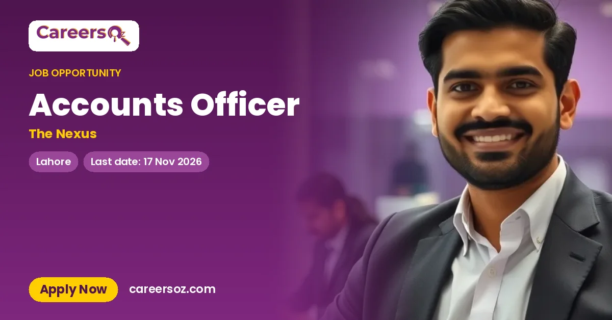 Accounts Officer – The Nexus