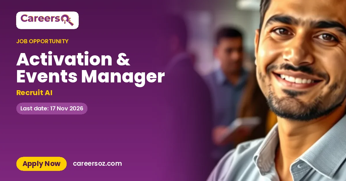 Activation & Events Manager – Recruit AI