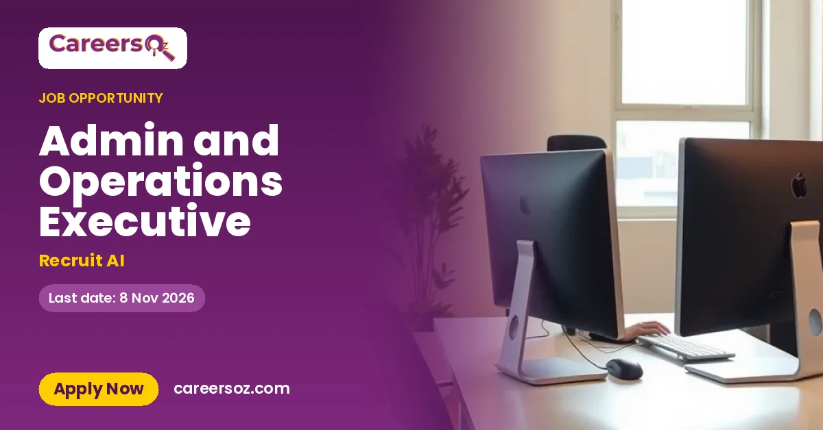 Admin and Operations Executive – Recruit AI