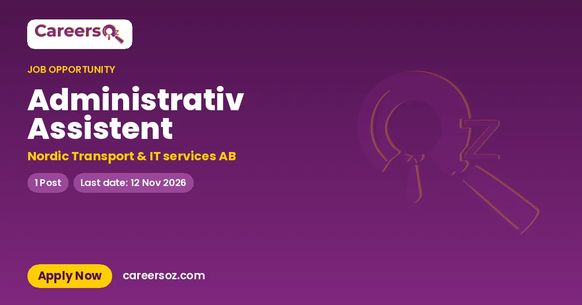 Administrativ Assistent – Nordic Transport & IT services AB