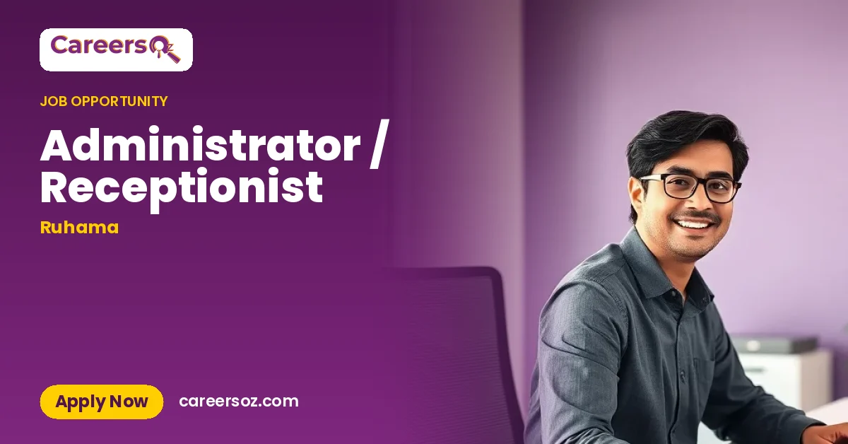 Administrator / Receptionist – Ruhama