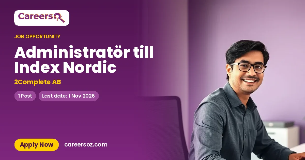 Administratör till Index Nordic – 2Complete AB