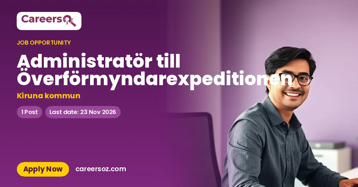 Administratör till Överförmyndarexpeditionen – Kiruna kommun