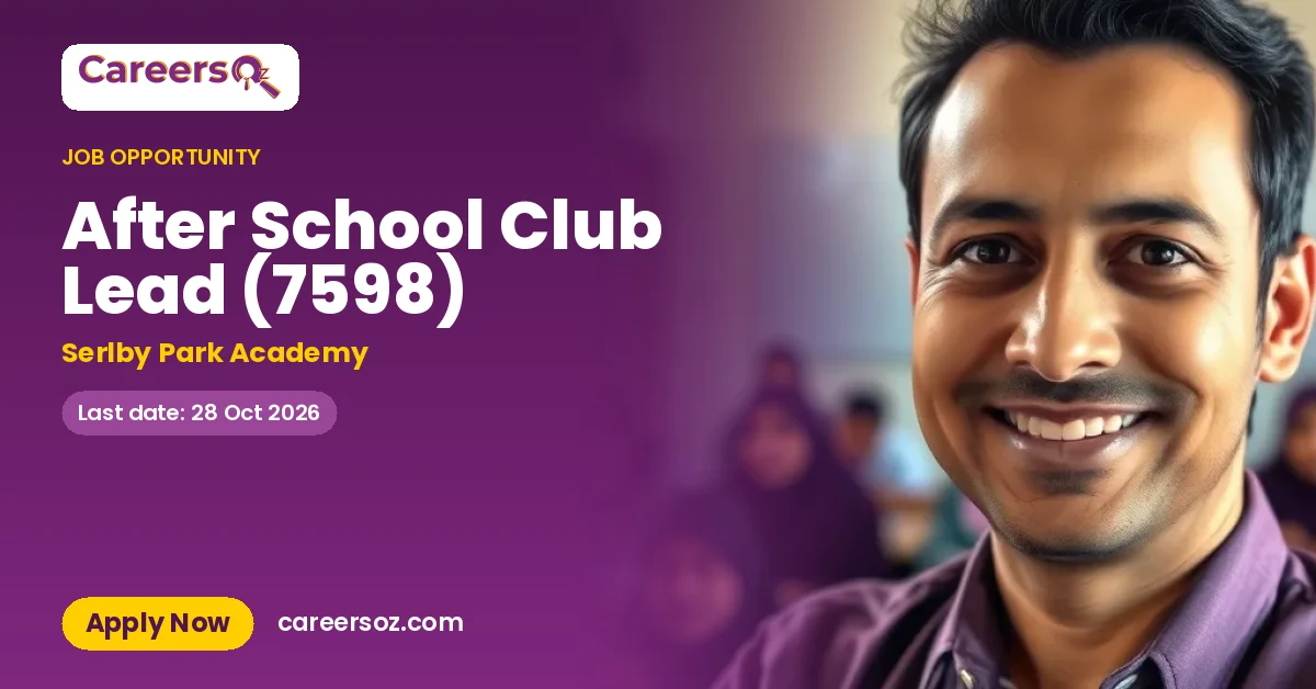 After School Club Lead (7598) – Serlby Park Academy