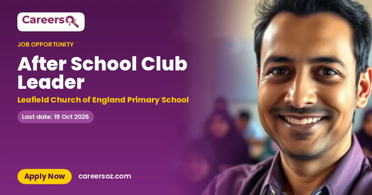 After School Club Leader – Leafield Church of England Primary School
