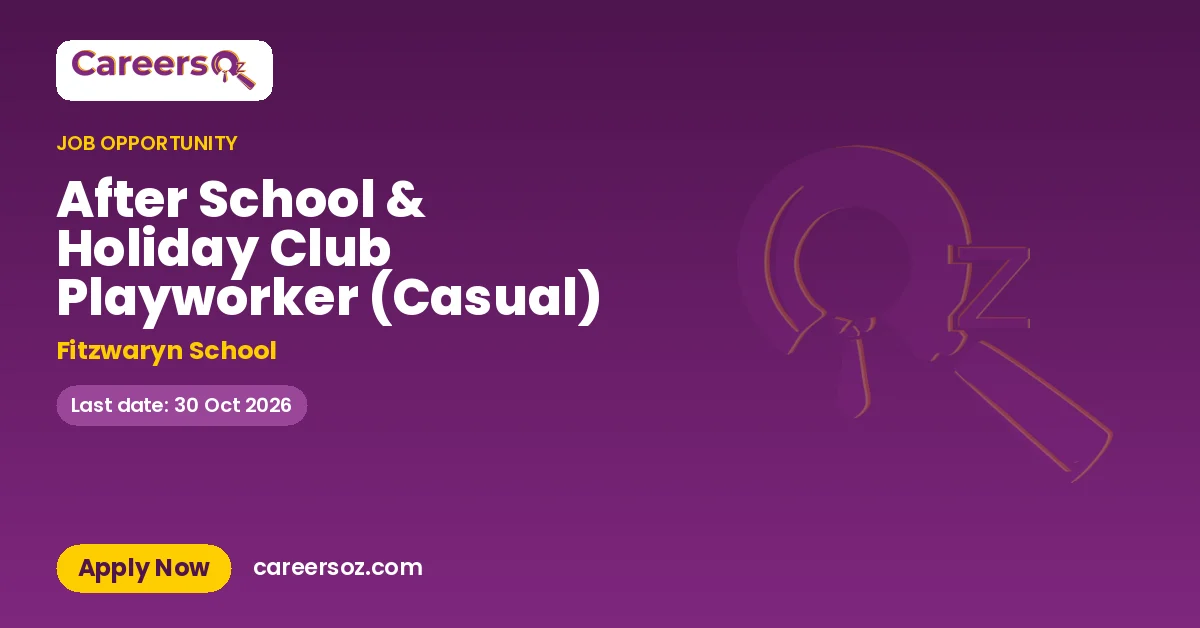 After School & Holiday Club Playworker (Casual) – Fitzwaryn School