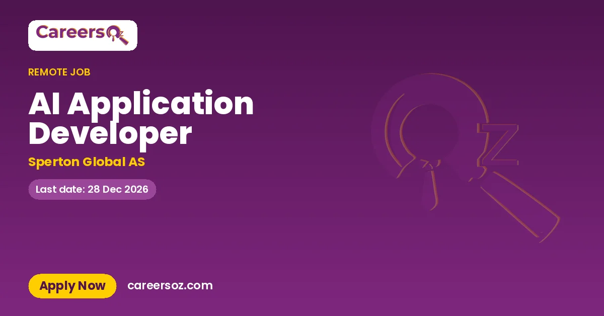 AI Application Developer – Sperton Global AS