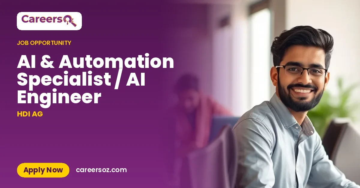 AI & Automation Specialist / AI Engineer – HDI AG
