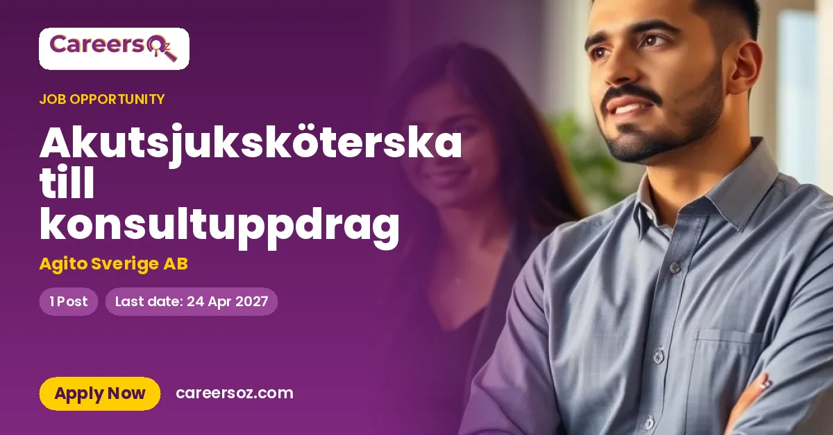 Akutsjuksköterska till konsultuppdrag – Agito Sverige AB