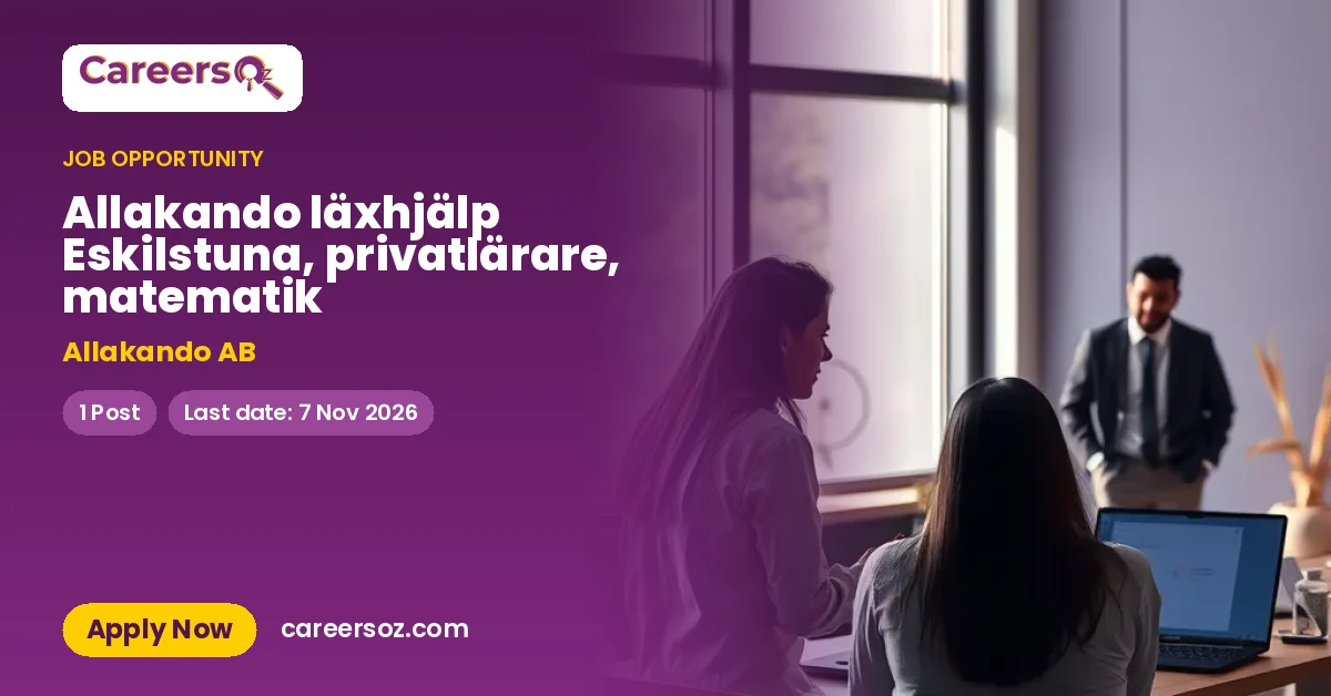 Allakando läxhjälp Eskilstuna, privatlärare, matematik – Allakando AB