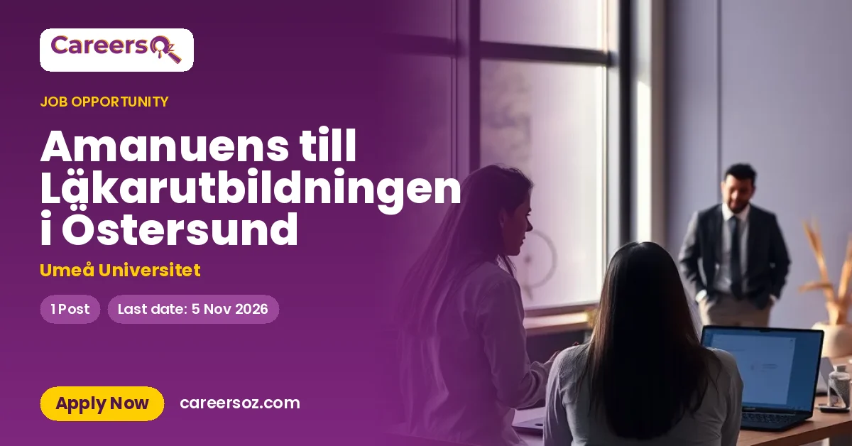Amanuens till Läkarutbildningen i Östersund – Umeå Universitet