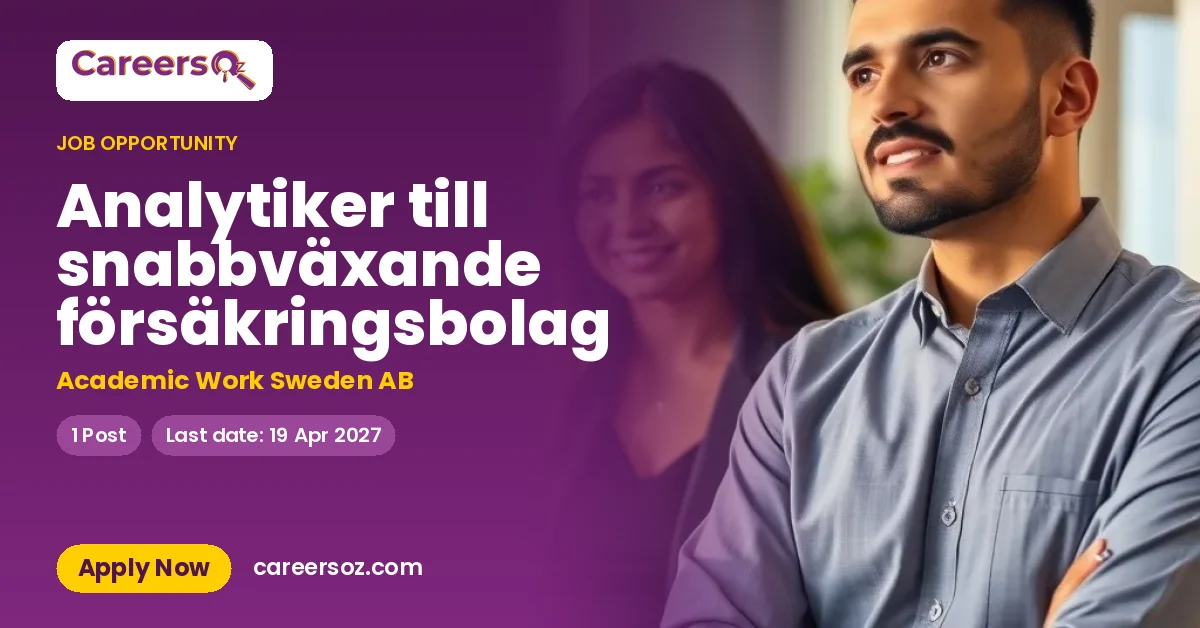 Analytiker till snabbväxande försäkringsbolag – Academic Work Sweden AB