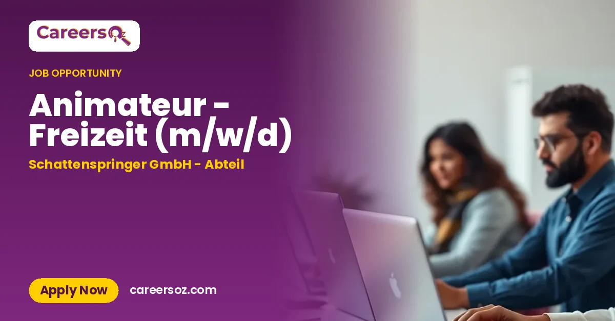 Animateur - Freizeit (m/w/d) – Schattenspringer GmbH - Abteil