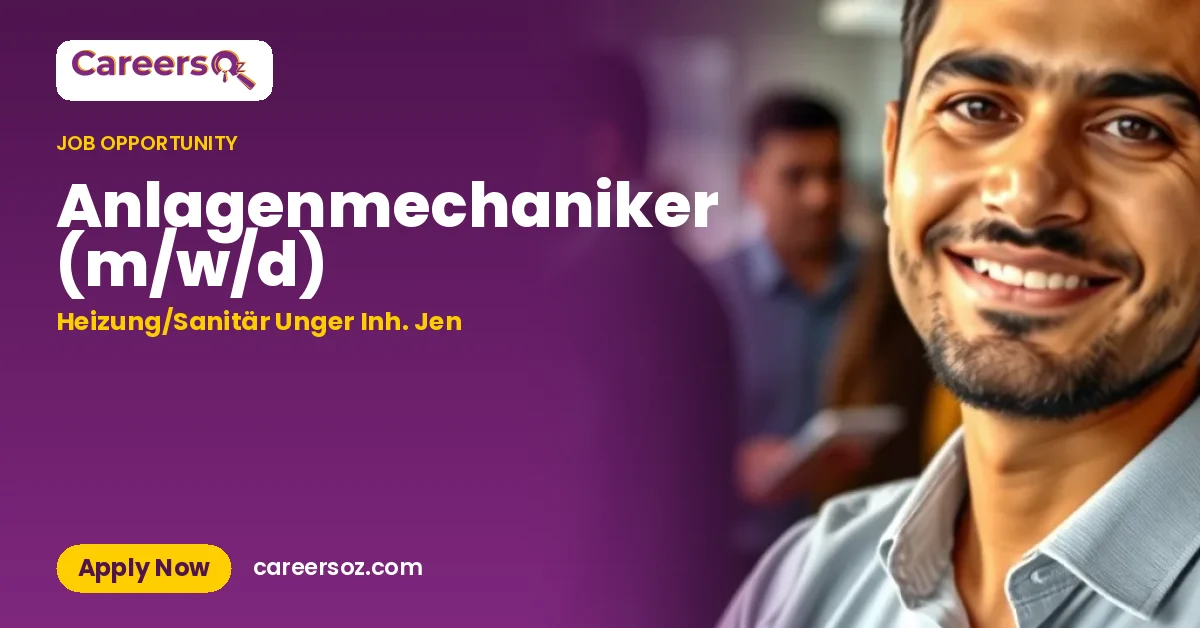 Anlagenmechaniker (m/w/d) – Heizung/Sanitär Unger Inh. Jen
