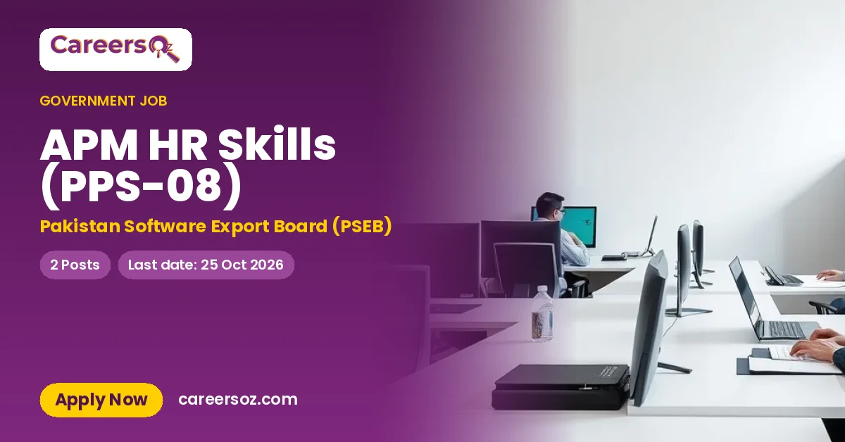 APM HR Skills (PPS-08) – Pakistan Software Export Board (PSEB)