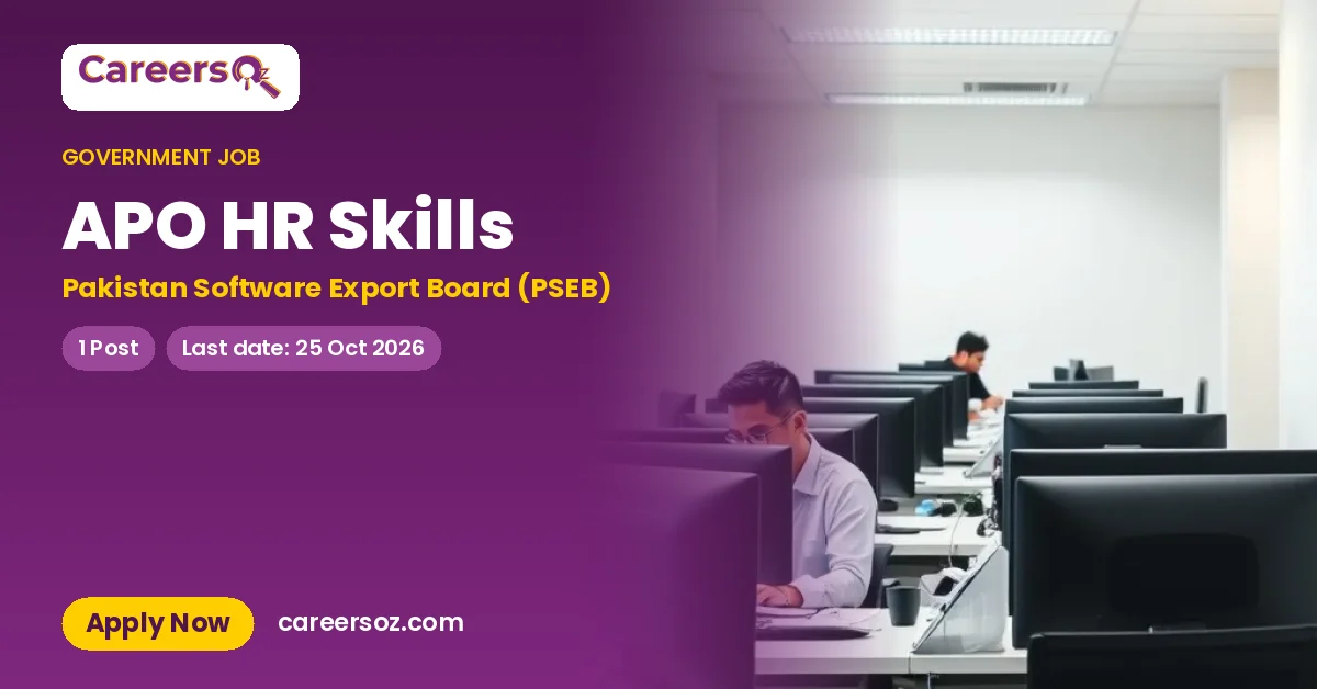 APO HR Skills – Pakistan Software Export Board (PSEB)