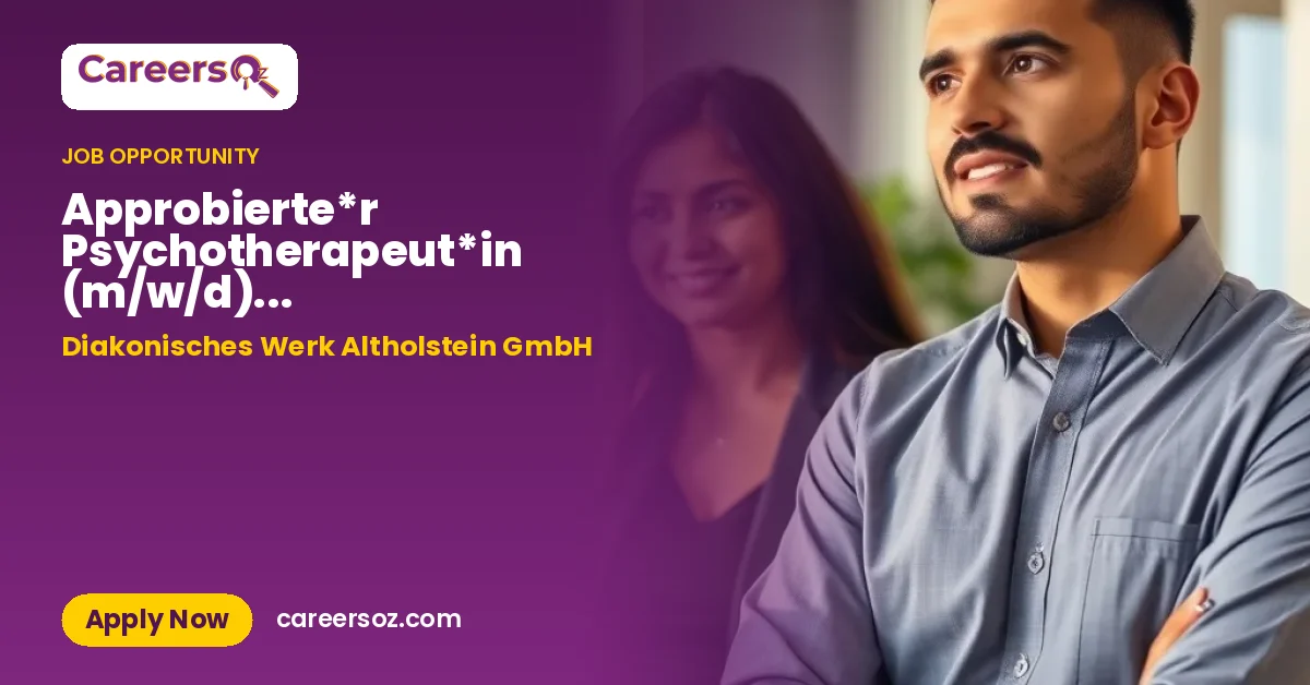 Approbierte*r Psychotherapeut*in (m/w/d) - Beratungszentrum Mittelholstein - Neumünster – Diakonisches Werk Altholstein GmbH