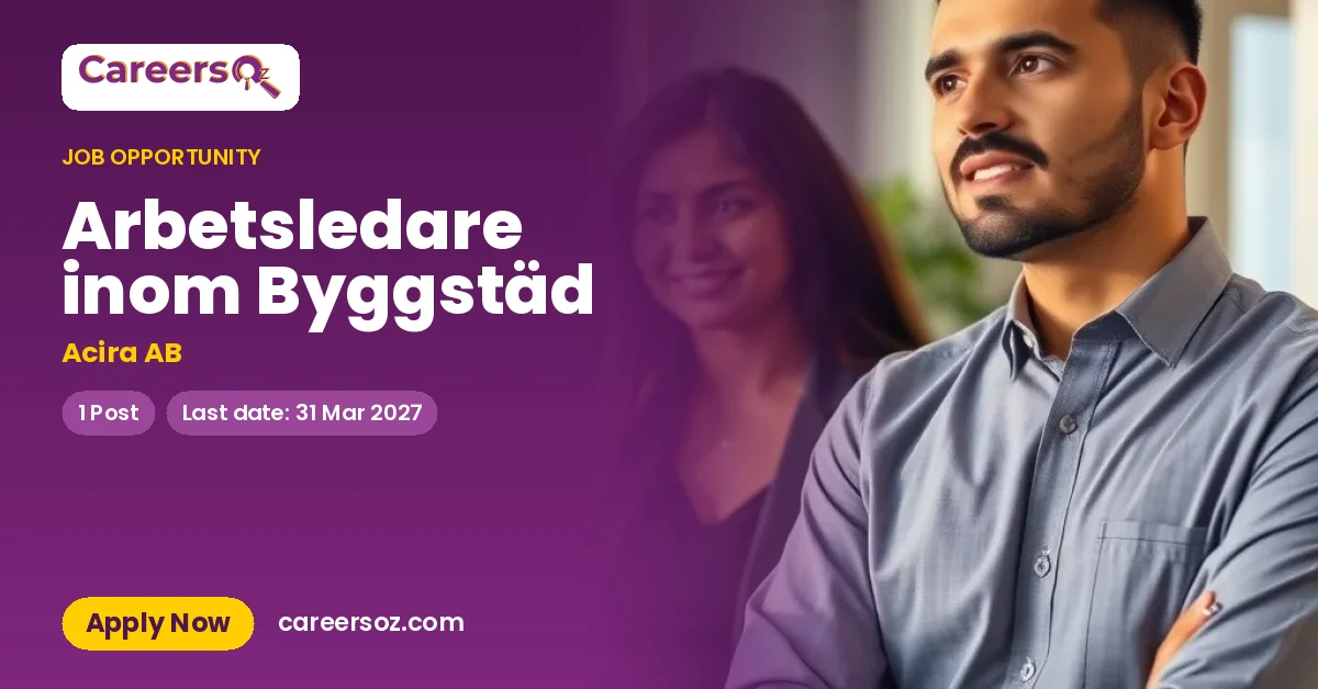 Arbetsledare inom Byggstäd – Acira AB