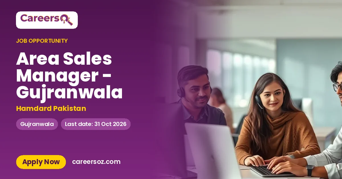 Area Sales Manager - Gujranwala – Hamdard Pakistan