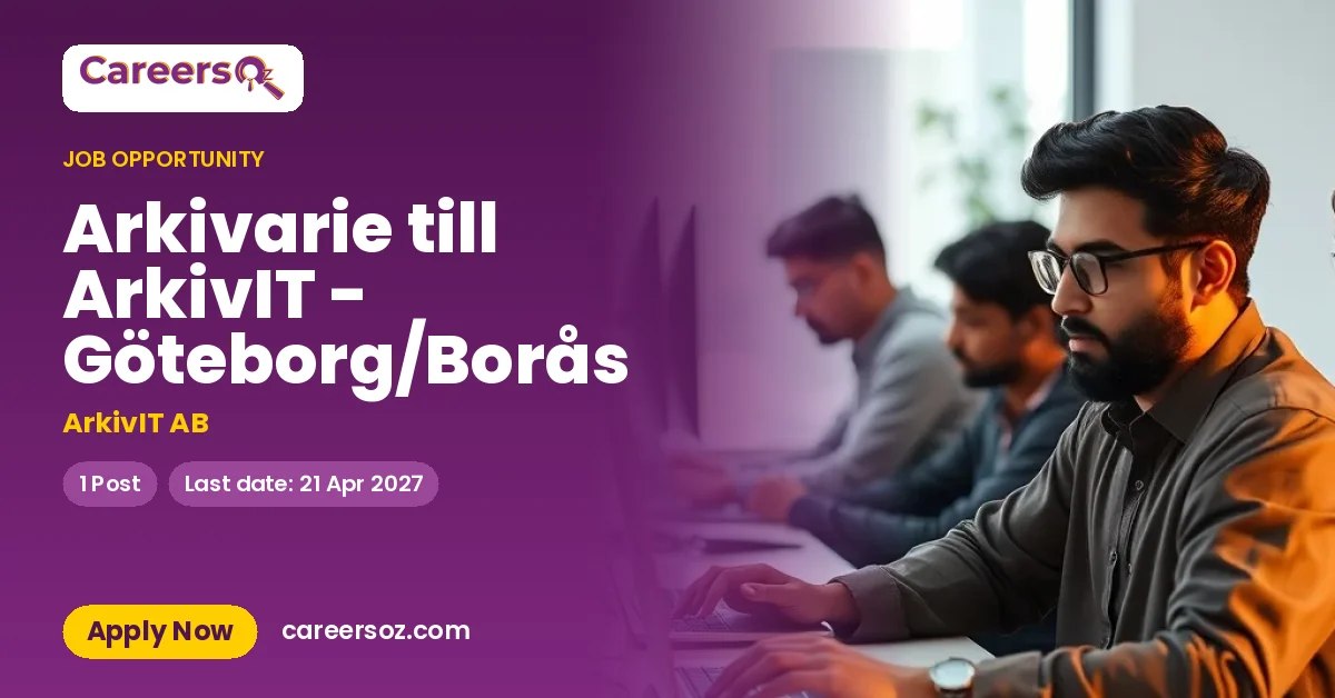 Arkivarie till ArkivIT - Göteborg/Borås – ArkivIT AB