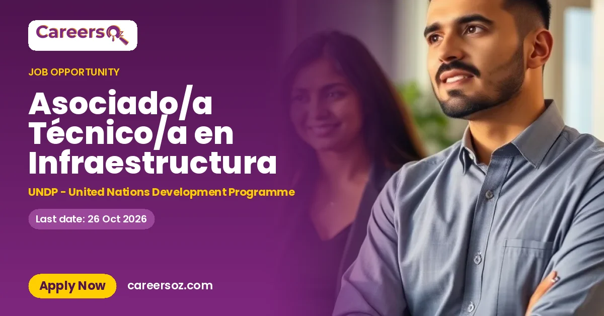 Asociado/a Técnico/a en Infraestructura – UNDP - United Nations Development Programme