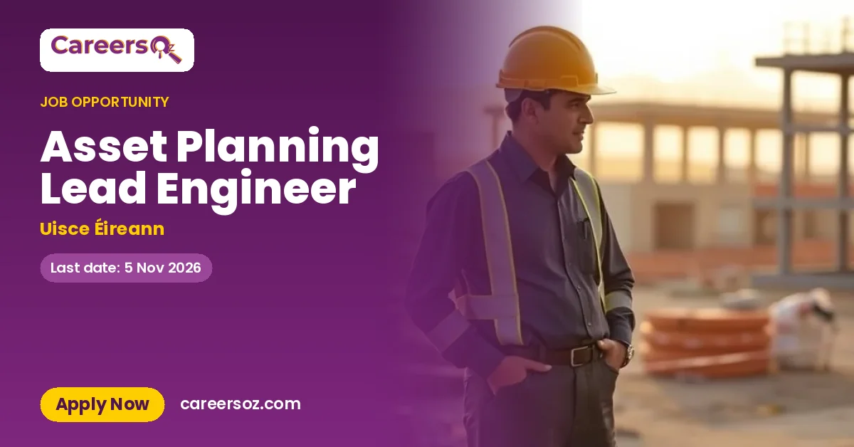 Asset Planning Lead Engineer – Uisce Éireann