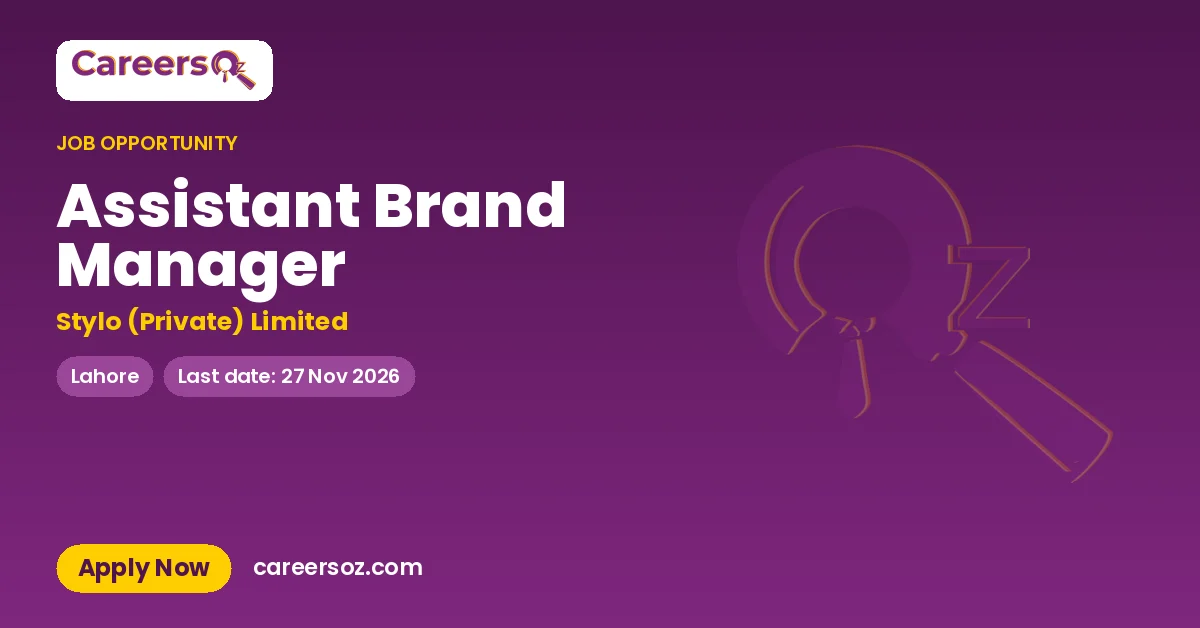 Assistant Brand Manager – Stylo (Private) Limited