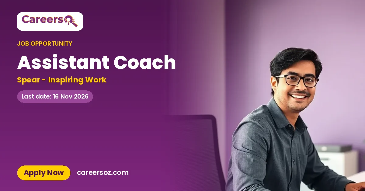 Assistant Coach – Spear - Inspiring Work