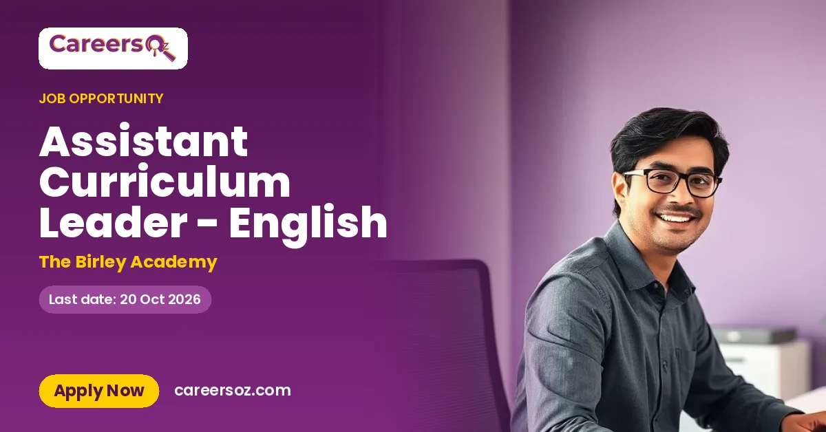 Assistant Curriculum Leader - English – The Birley Academy