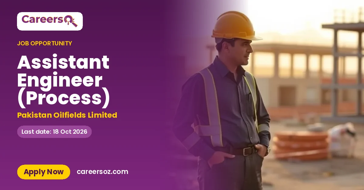 Assistant Engineer (Process) – Pakistan Oilfields Limited