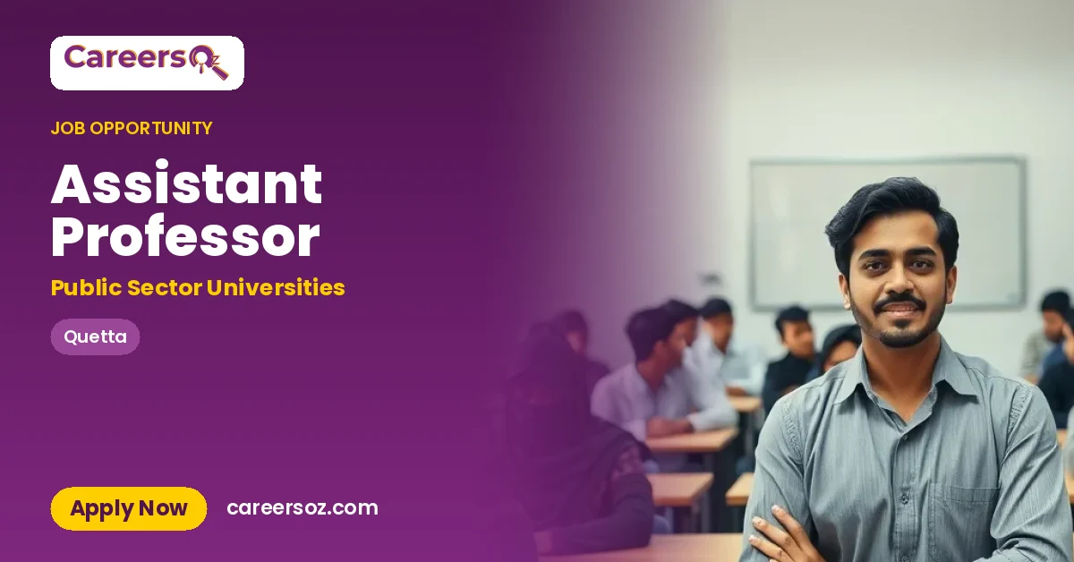 Assistant Professor – Public Sector Universities