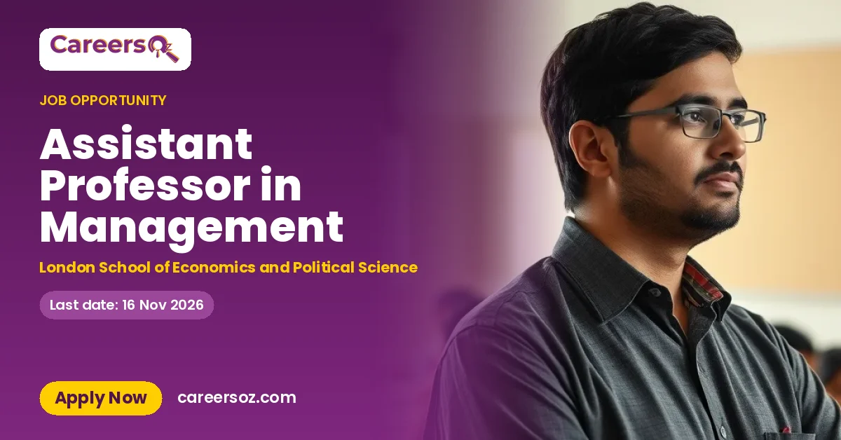 Assistant Professor in Management – London School of Economics and Political Science