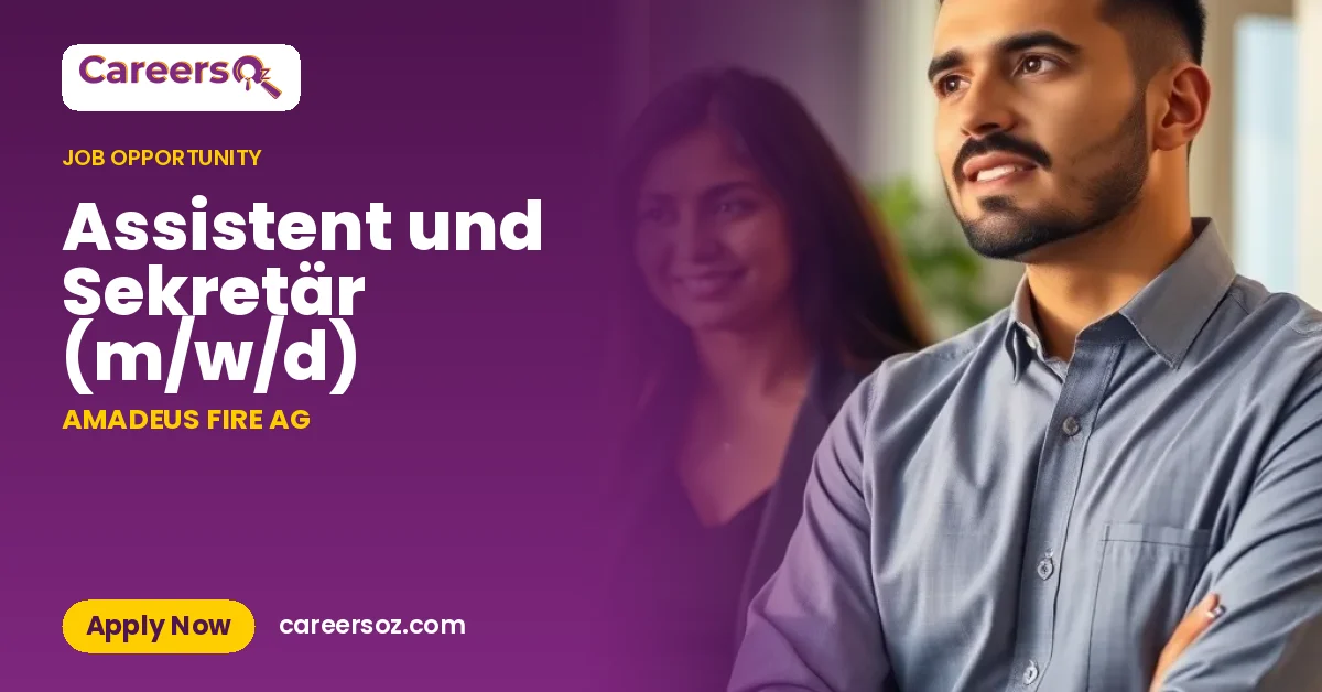 Assistent und Sekretär (m/w/d) – AMADEUS FIRE AG