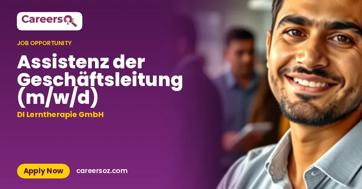 Assistenz der Geschäftsleitung (m/w/d) – DI Lerntherapie GmbH