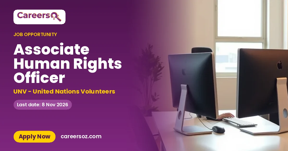 Associate Human Rights Officer – UNV - United Nations Volunteers