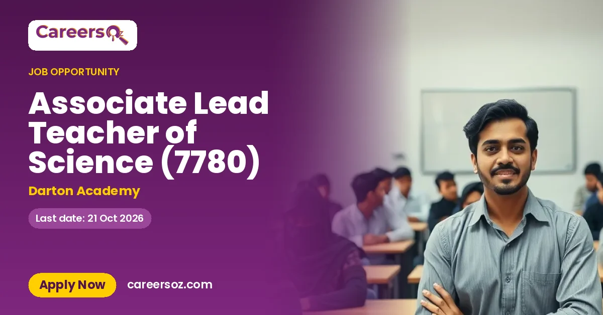 Associate Lead Teacher of Science (7780) – Darton Academy