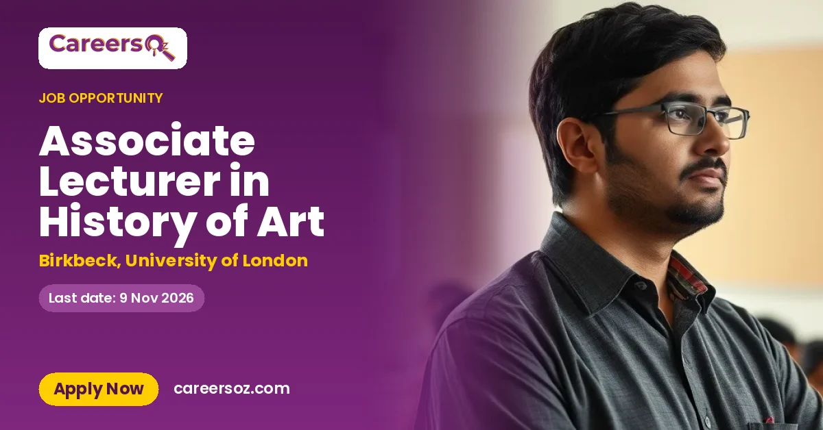 Associate Lecturer in History of Art – Birkbeck, University of London