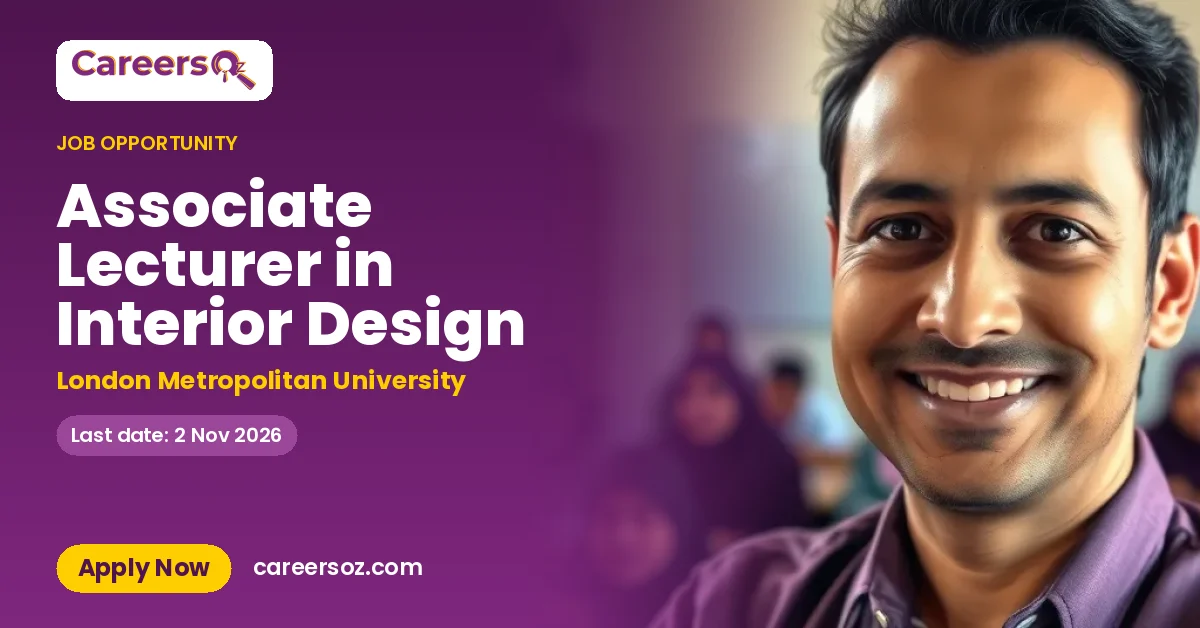 Associate Lecturer in Interior Design – London Metropolitan University