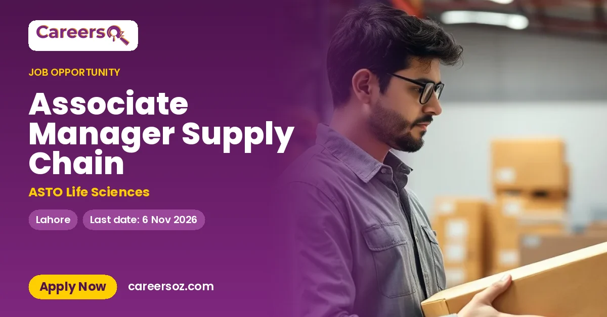 Associate Manager Supply Chain – ASTO Life Sciences