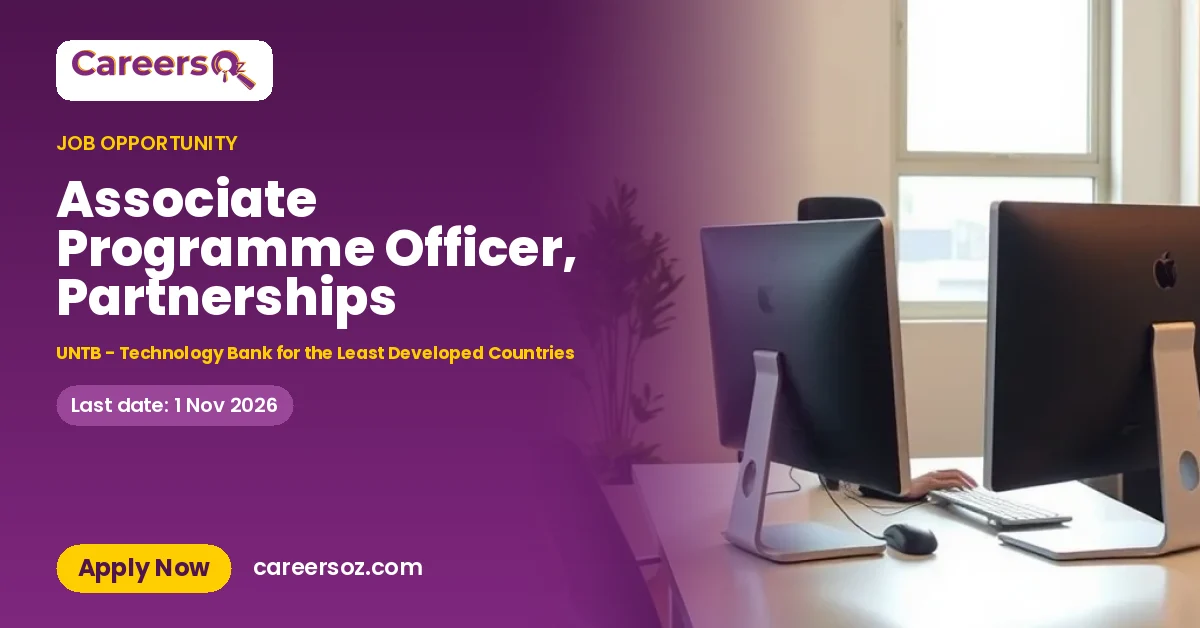 Associate Programme Officer, Partnerships – UNTB - Technology Bank for the Least Developed Countries