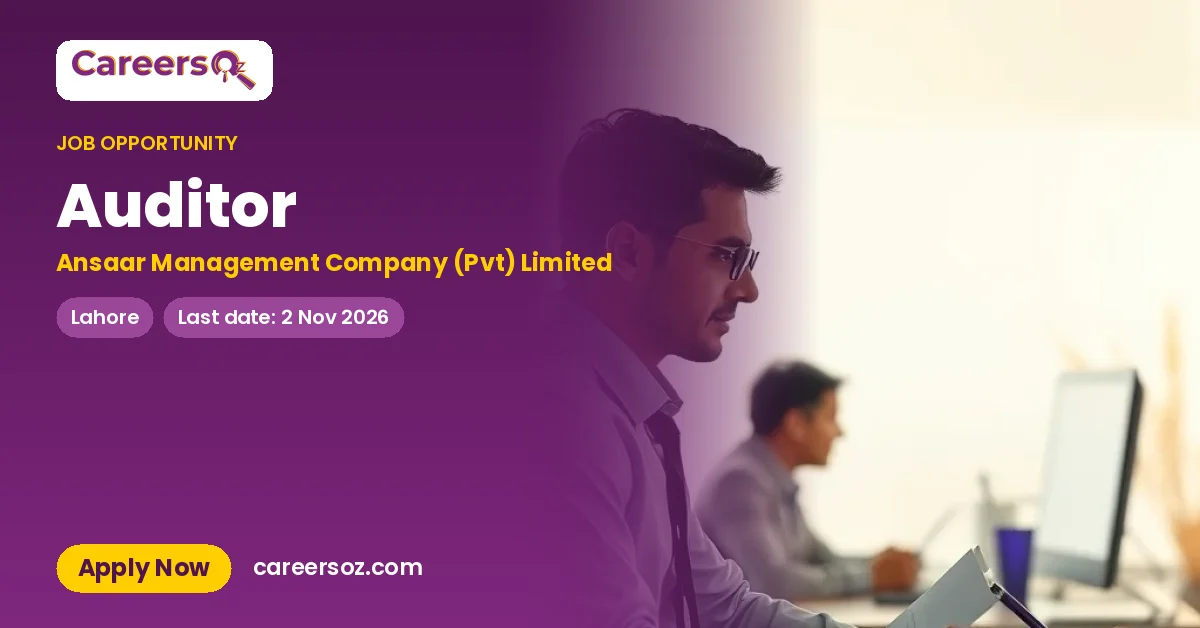 Auditor – Ansaar Management Company (Pvt) Limited