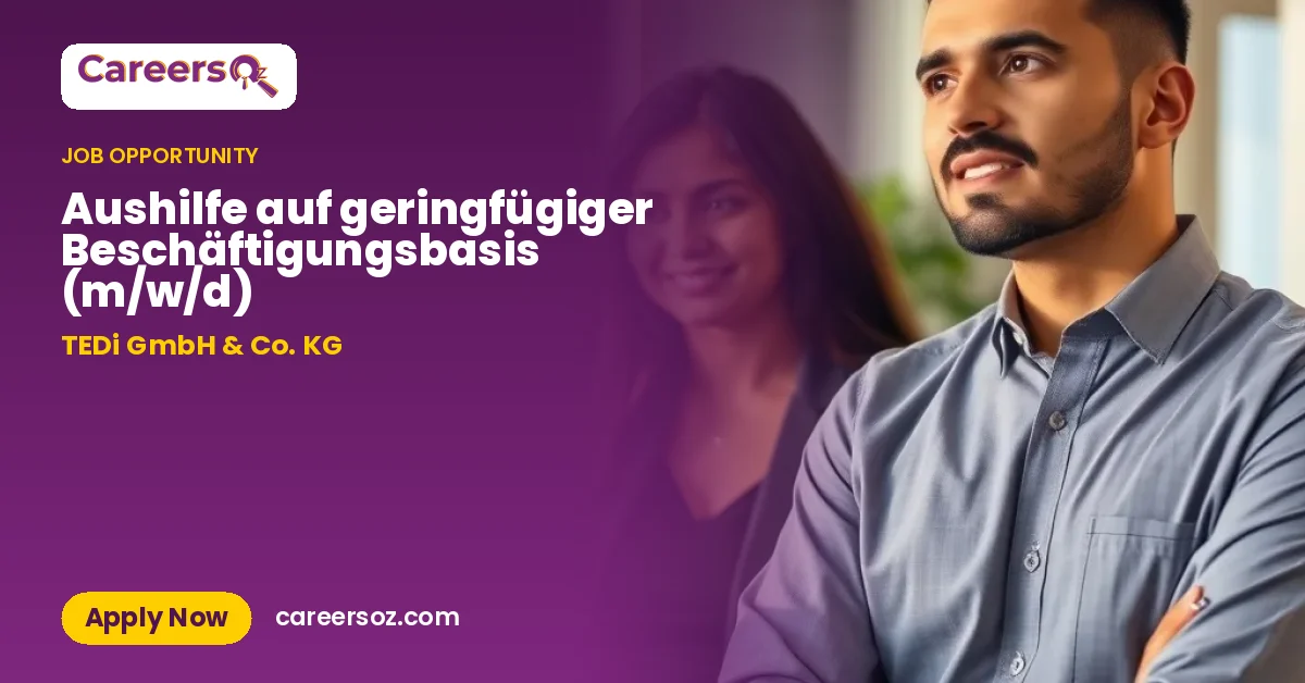 Aushilfe auf geringfügiger Beschäftigungsbasis (m/w/d) – TEDi GmbH & Co. KG