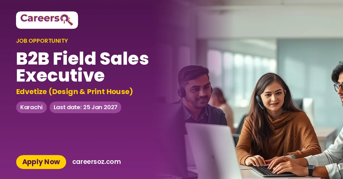 B2B Field Sales Executive – Edvetize (Design & Print House)
