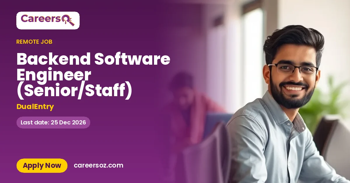 Backend Software Engineer (Senior/Staff) – DualEntry